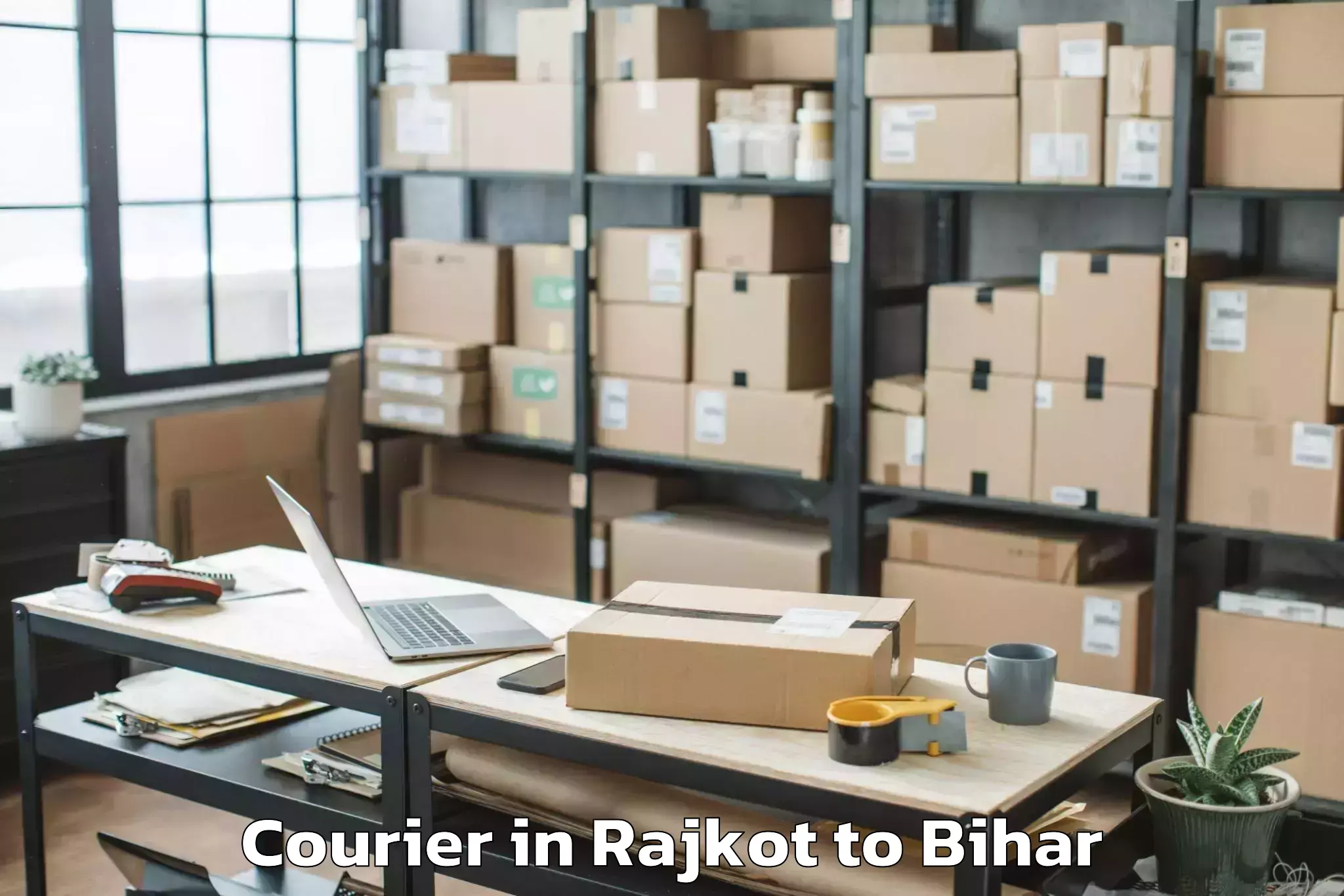 Reliable Rajkot to Laukahi Courier